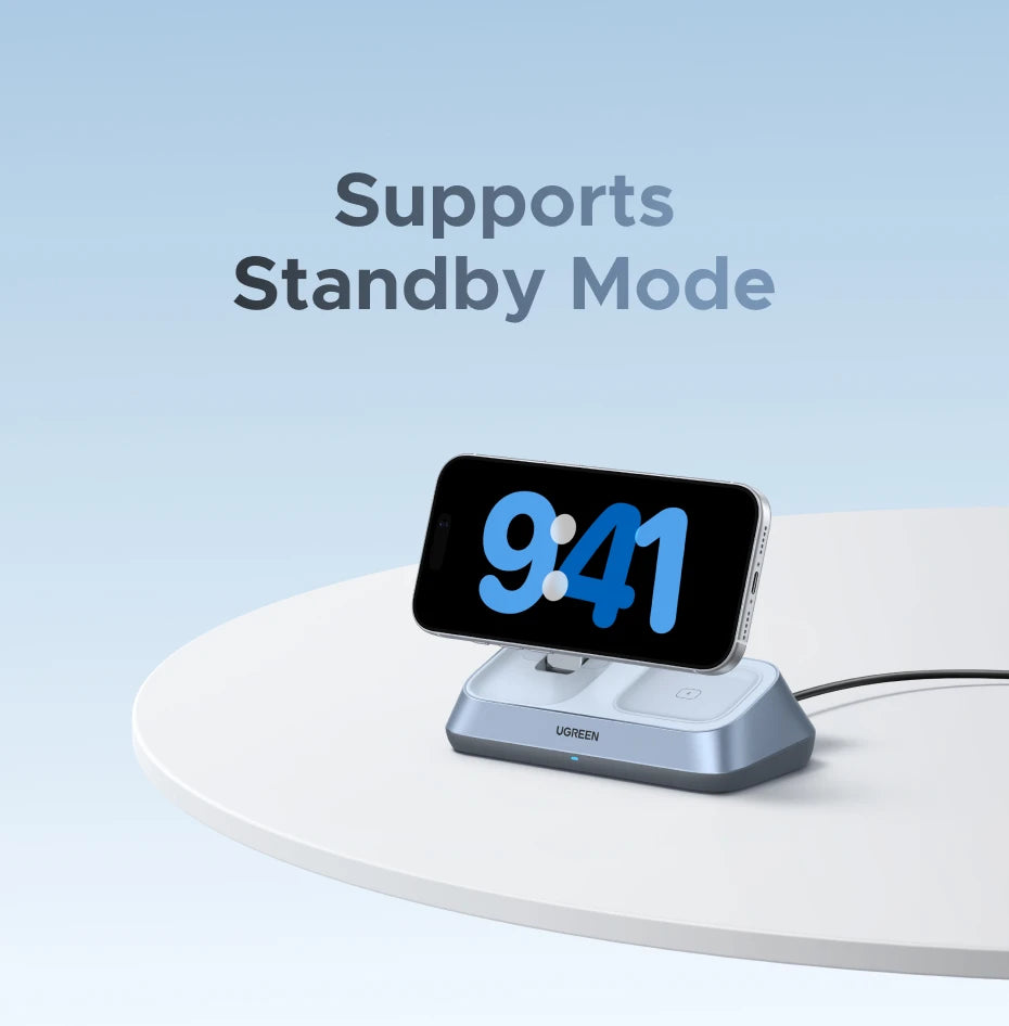 UGREEN 25W Qi2 3-in-1 Wireless Charger for iPhone & AirPods