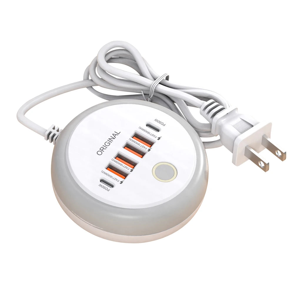 50W USB Multi-Port Charger – Quick Charge for Phones