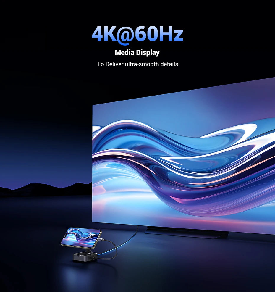 UGREEN USB-C Hub – 4K HDMI, PD 100W, USB 3.0