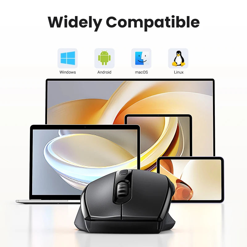 UGREEN Wireless Silent Mouse – 1600 DPI, 2.4GHz USB for PC & MacBook