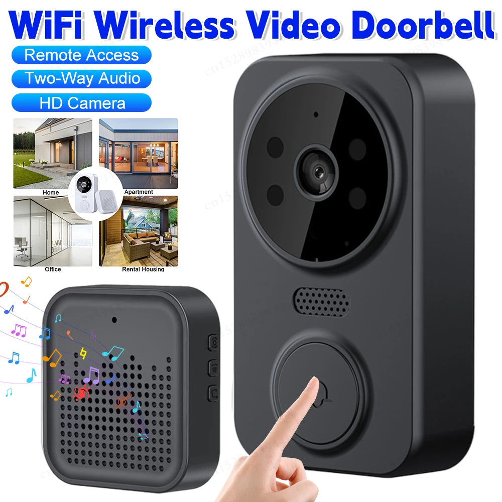 WiFi Smart Audio Doorbell – 2-Way Video Intercom for Home