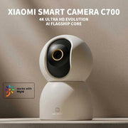 Xiaomi Smart Camera C700 8MP 4K Indoor Security Camera – AI Detection, WiFi 6 & Two-Way Audio