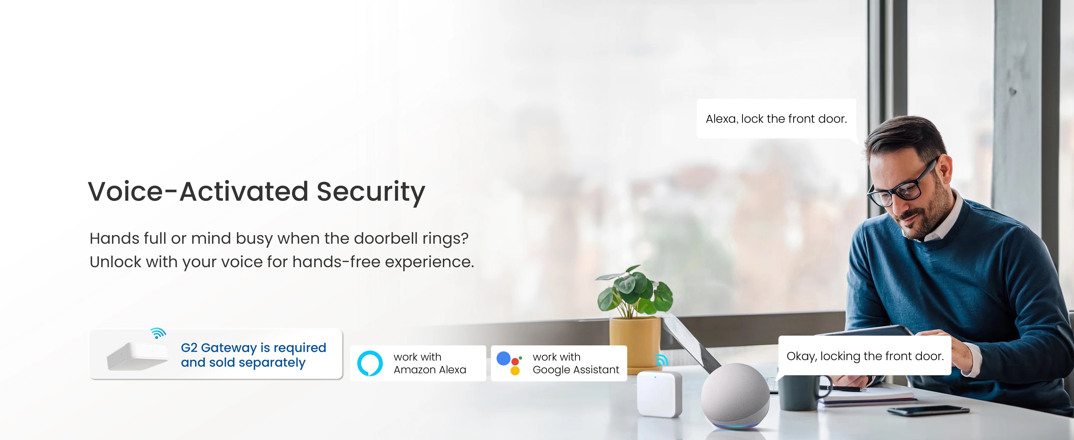 DESLOC Smart Fingerprint Door Lock – App & Touchscreen Control