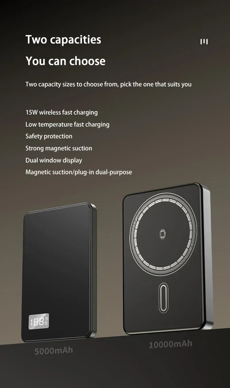 Xiaomi PD25W Wireless Magnetic Power Bank – Portable Magsafe Charger
