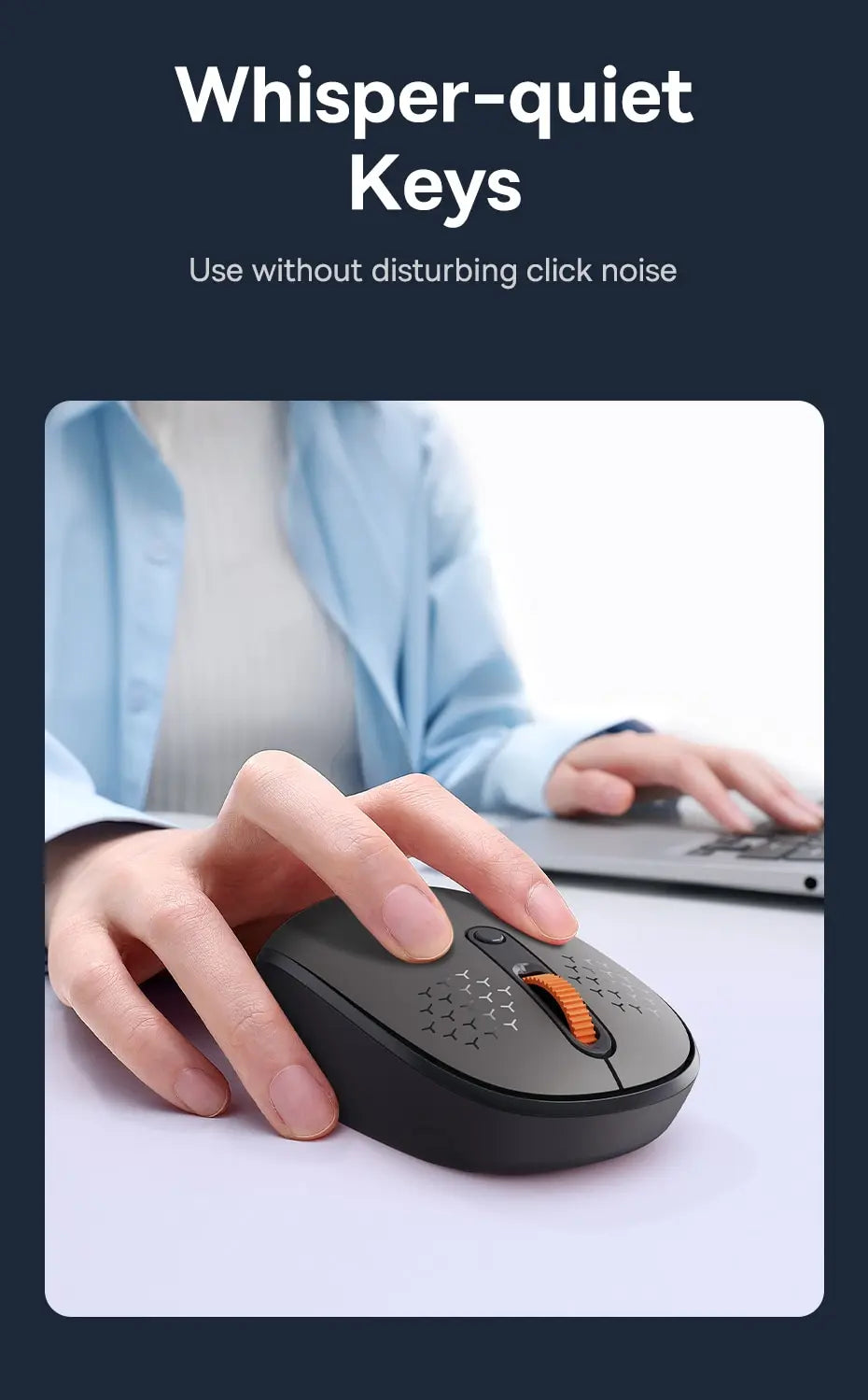 Baseus F01B Wireless Bluetooth Mouse – Silent 1600 DPI
