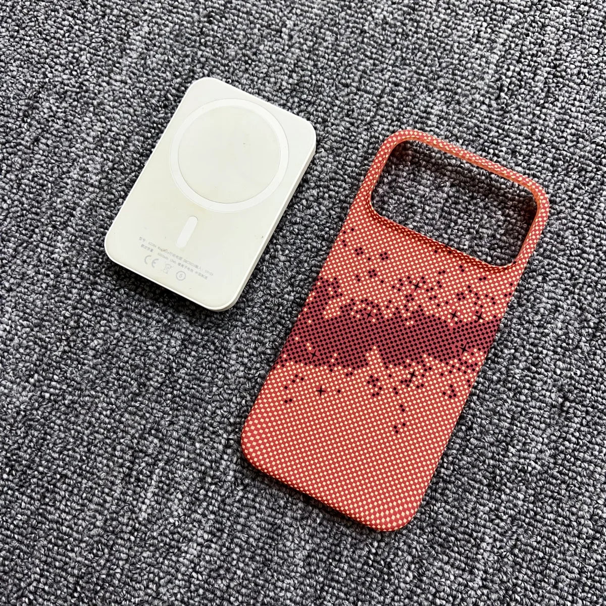 Frameless Carbon Fiber Starry Sky Magnetic Case – iPhone 15–17 Series