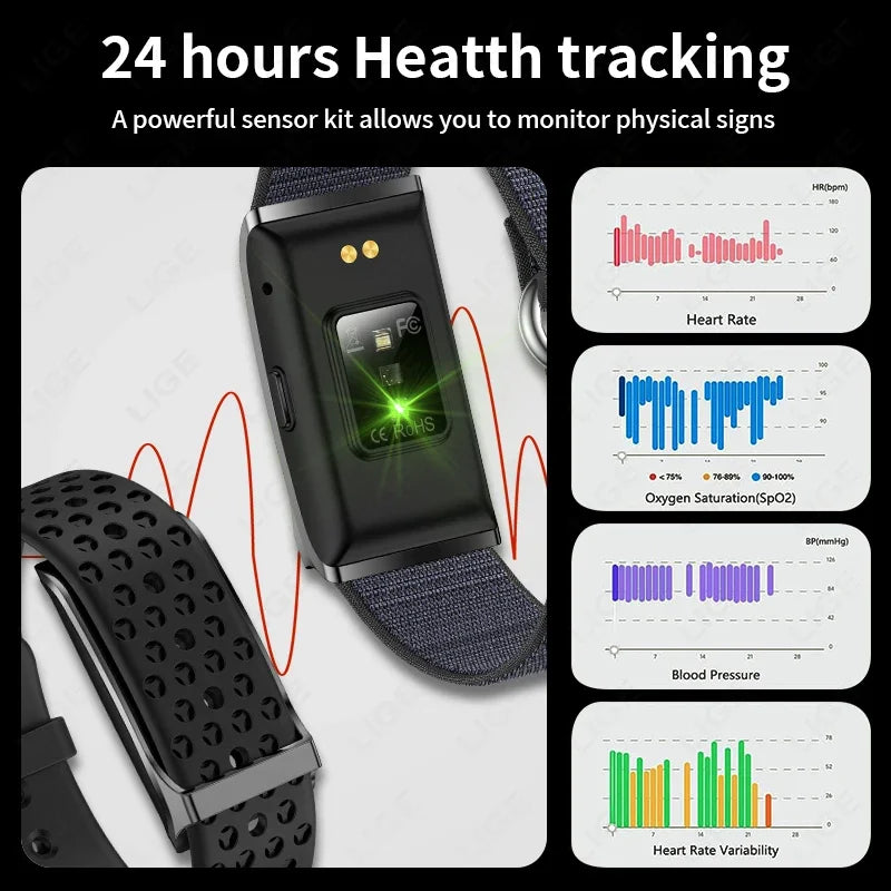 Smart Watch – Fitness Tracker with Heart Rate & BP Monitor