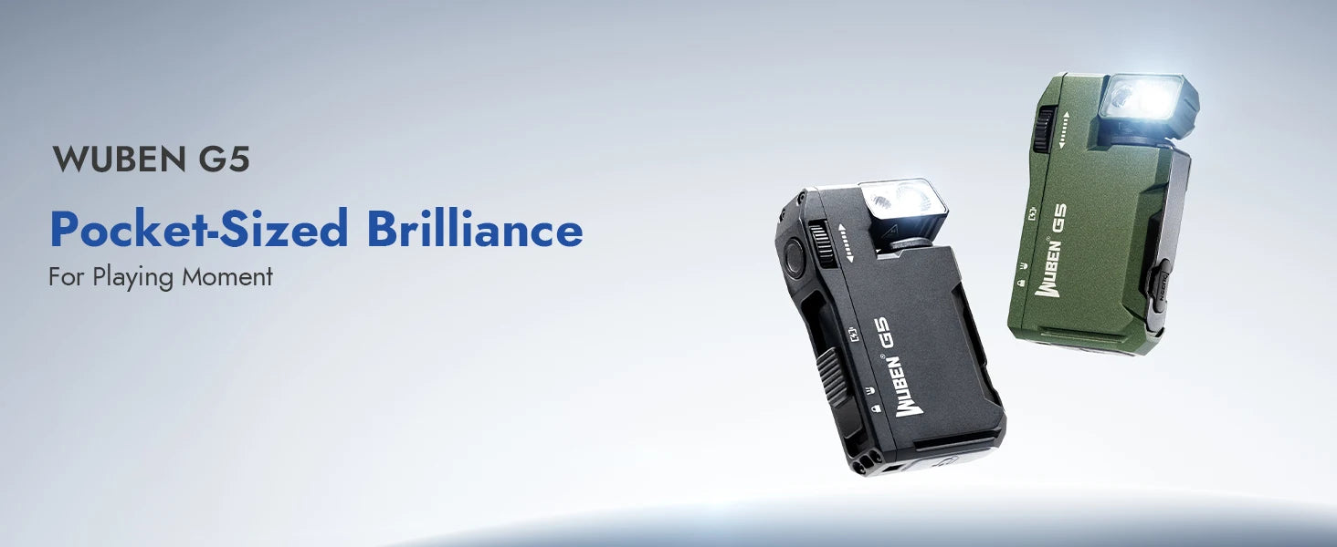 WUBEN G5 Mini Flashlight – 400L EDC Rechargeable Pocket Torch