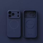 Liquid Silicone MagSafe iPhone Case – Matte Cover (iPhone 14–17 Series)