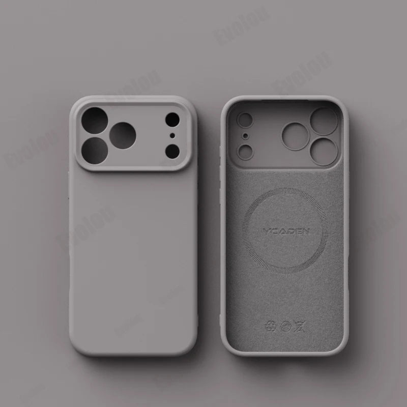 Matte Skin Liquid Silicone MagSafe Case – iPhone 17 / Pro / Pro Max / Air