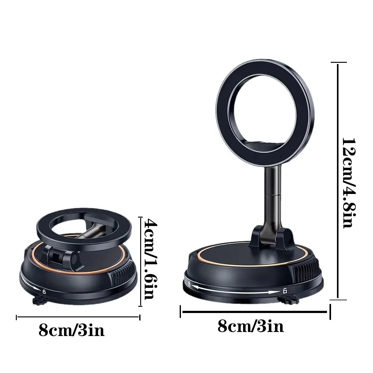 Foldable Magnetic Phone Holder – 360° Rotation