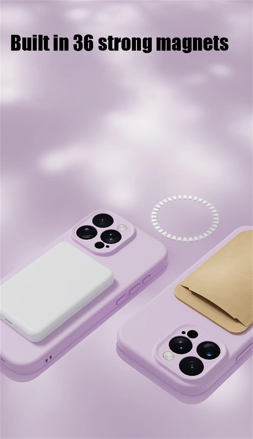 Luxury MagSafe Silicone Case – Smooth iPhone Cover