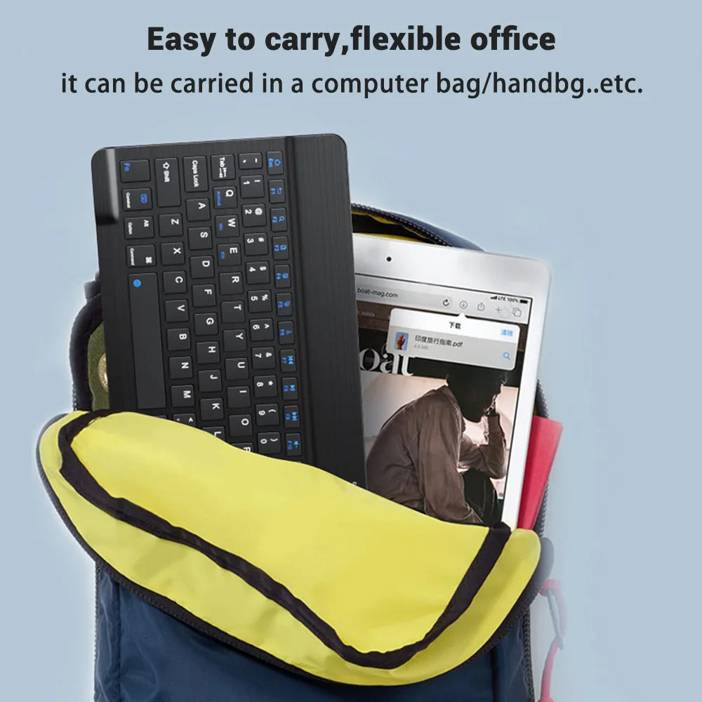 Wireless Keyboard Mouse Combo – iPad, Android, Windows Tablet, Multi-Language