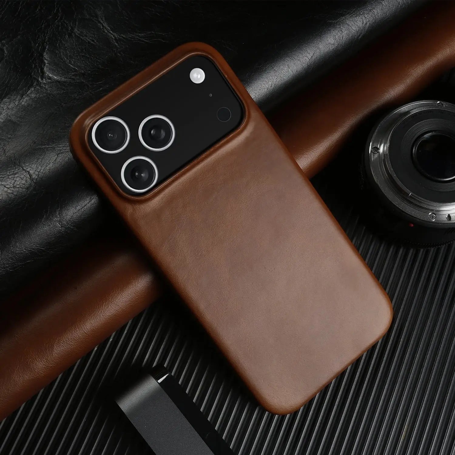 Vintage Waxed Leather iPhone Case – MagSafe Full Cover