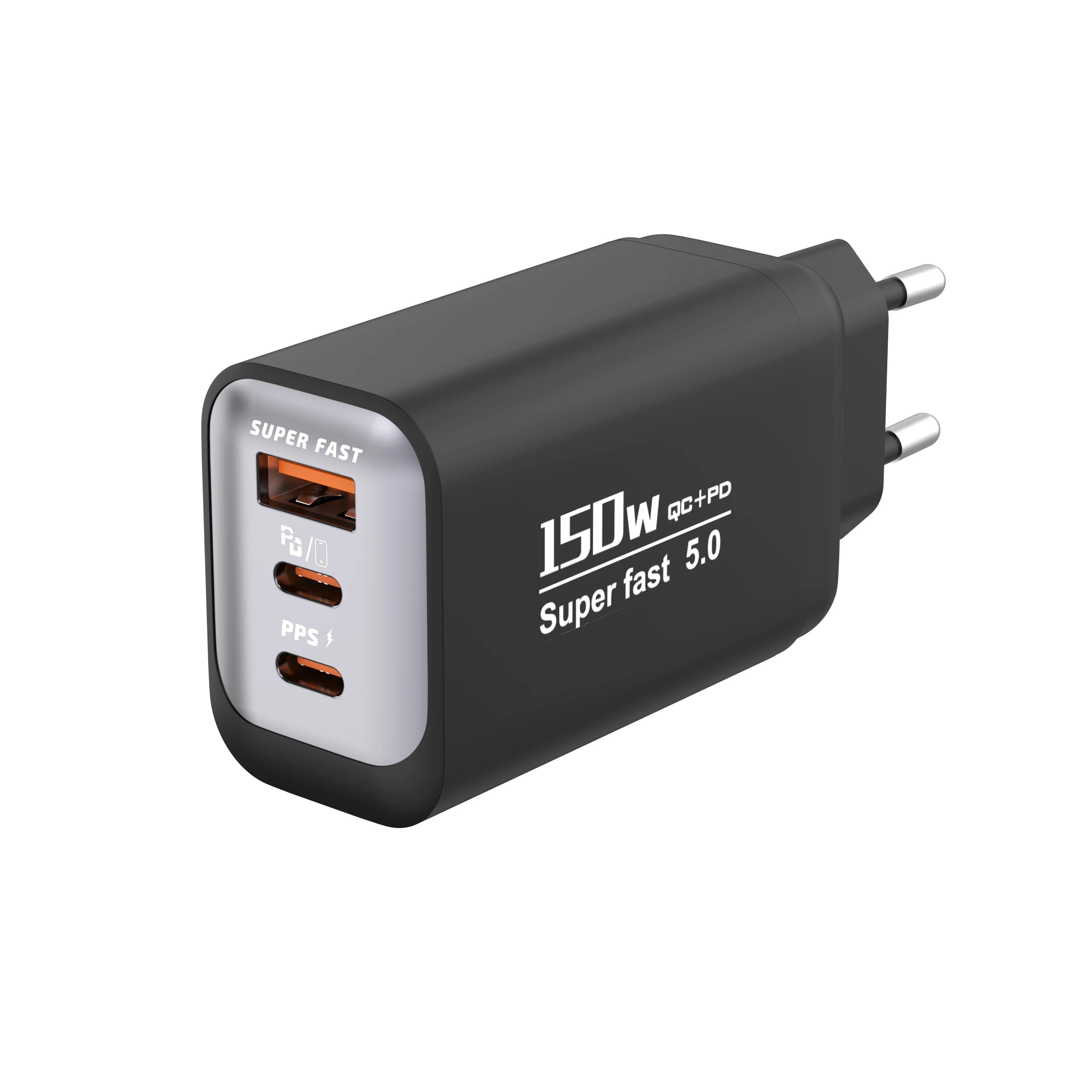 Quick Charge 3.0 Fast Charger Muti Total 150W 3 Port USB Type C PD Mobile Phone Wall Adapter for iPhone 16 Samsung S24 Xiaomi 15