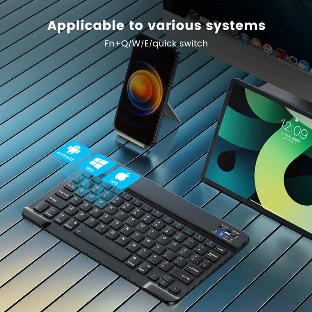 Wireless Keyboard Mouse Combo – iPad, Android, Windows Tablet, Multi-Language