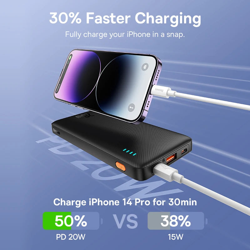 Baseus Airpow 20W Power Bank – Fast Charging