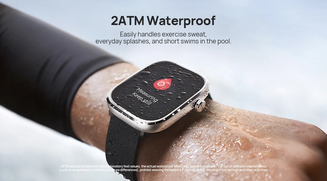 Mibro C4 Smartwatch – 2’’ Large Screen, Bluetooth Call, Heart & Oxygen Monitor