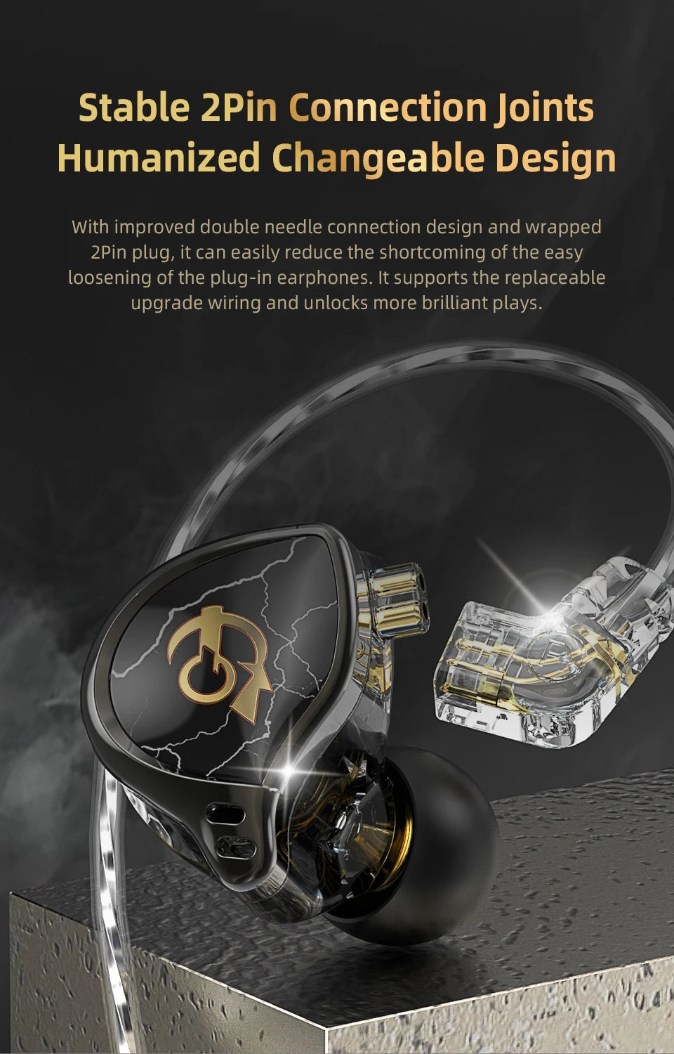 QKZ x HBB 10mm HiFi Earphones – Semi-Open Design