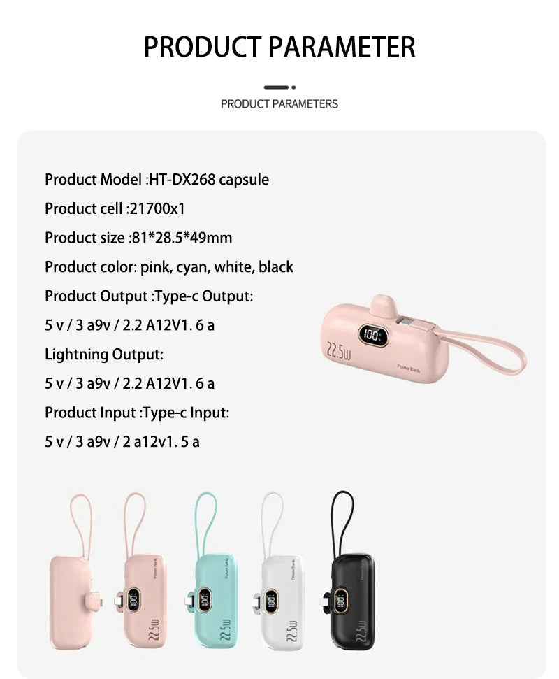 VIVO 30000mAh Capsule Power Bank