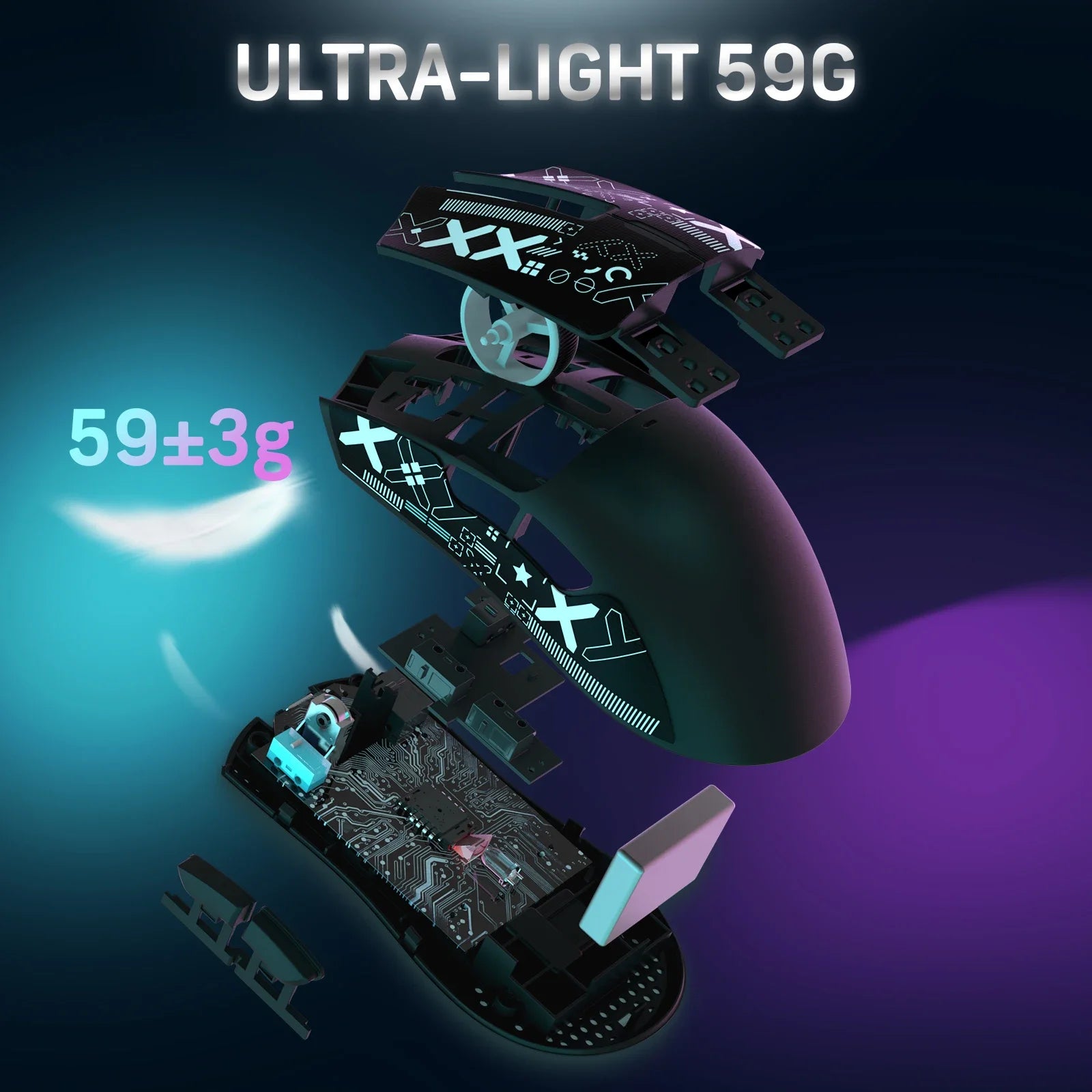 ATTACK SHARK X11 Gamer Mouse – Wireless, 3 Modes & Charging Dock