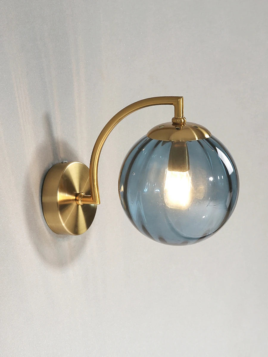 LED Wall Sconce – Minimalist Glass Lamp for Home