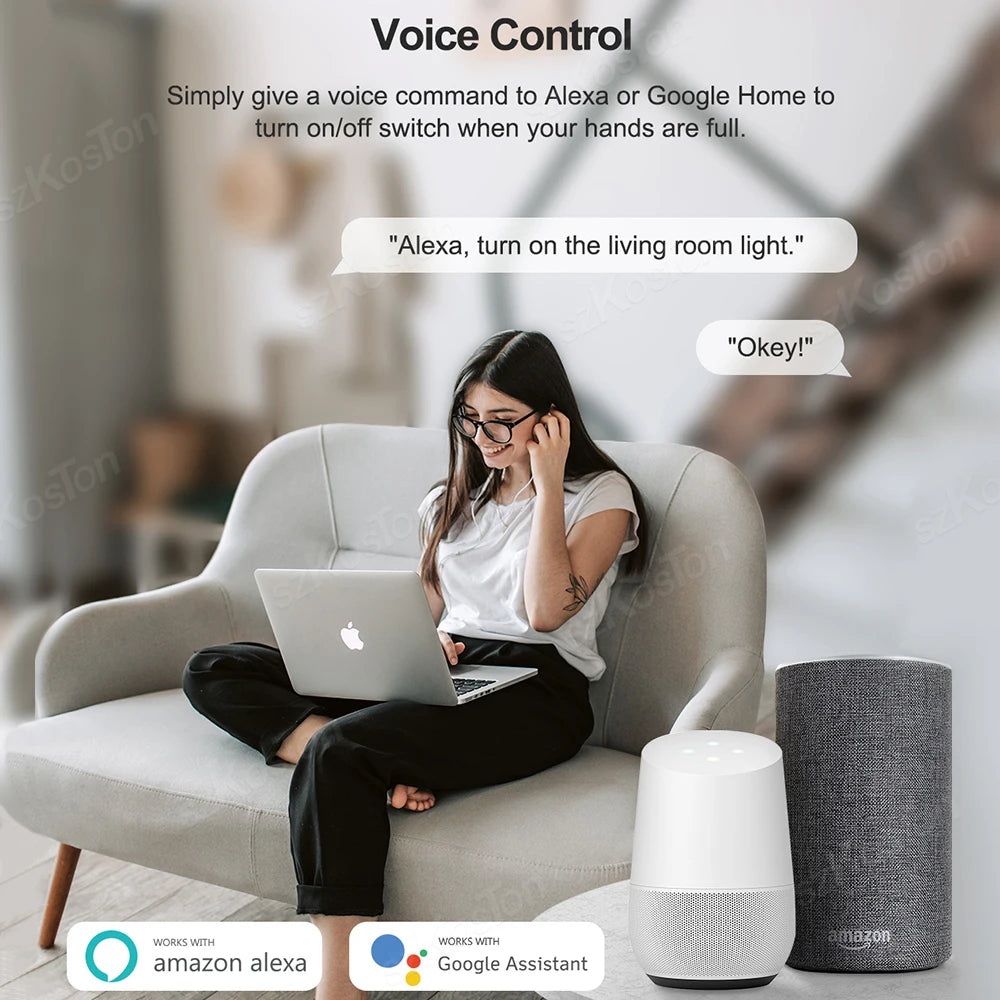 Tuya Smart WiFi Plug 16A with Power Monitoring – Alexa & Google