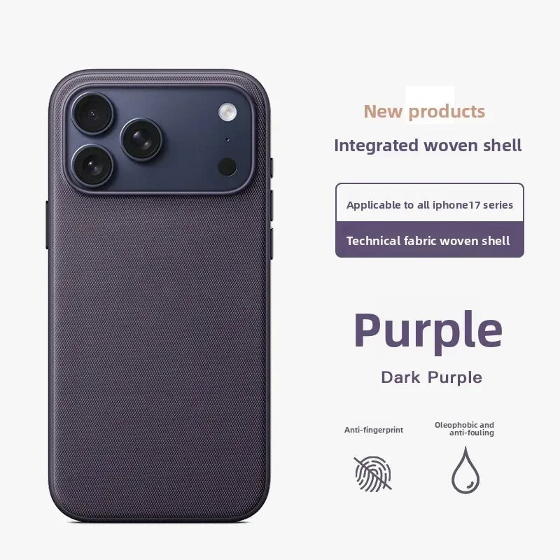 iPhone Woven Protective Case – Official Magnetic Cover for iPhone 17-13 Pro Max