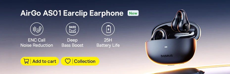 Baseus WM02 Wireless Earphones – TWS, Mini, 25H Battery