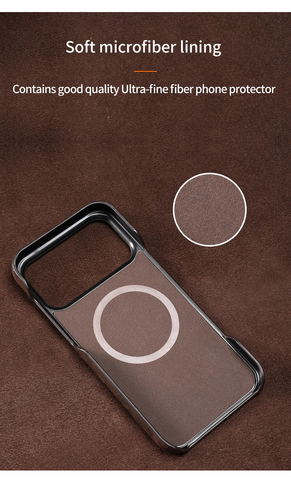 Retro Genuine Pull-Up Leather Magnetic Case – iPhone 15–17 Series