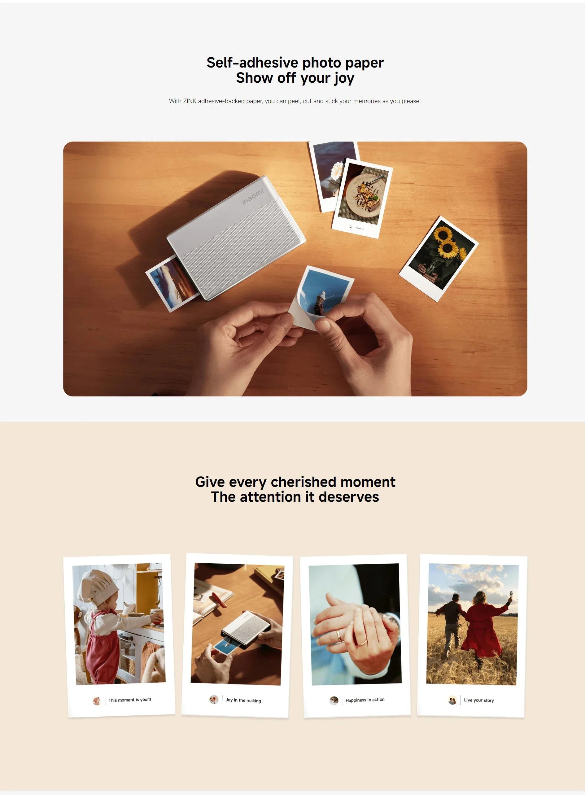 Portable Xiaomi 1S Photo Printer – Thermal Print & AR Video