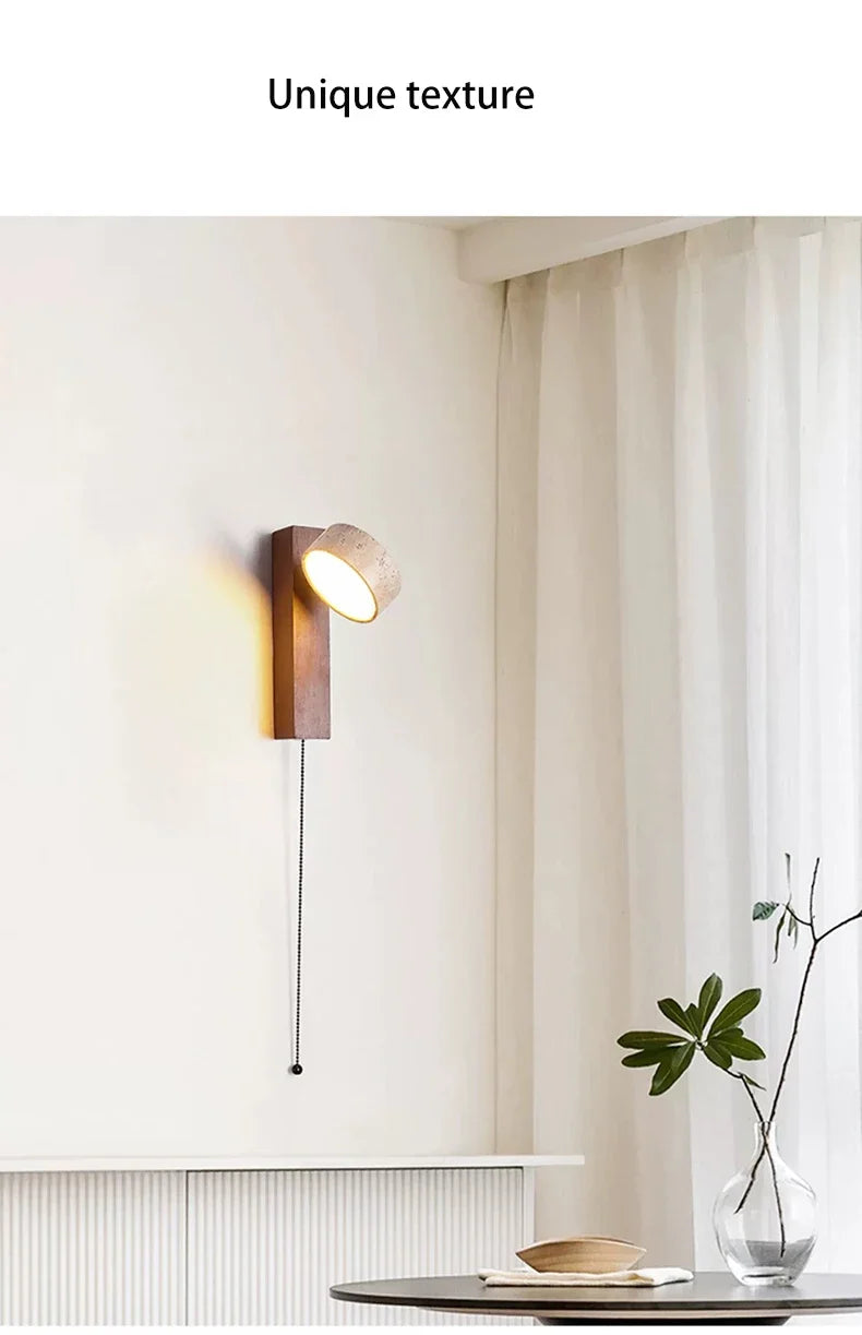 Bedside Wall Lamp – Pull Switch, Soft Down Lighting