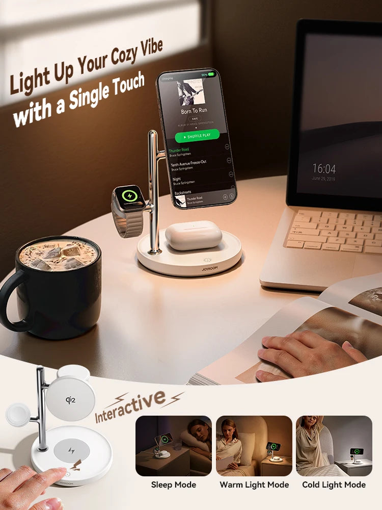 JOYROOM Qi2 3-in-1 Magnetic Wireless Charger