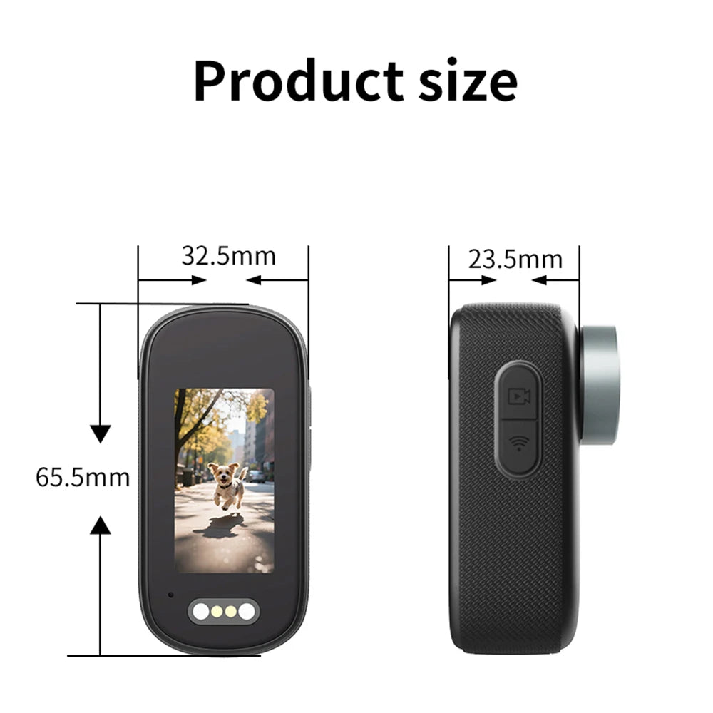 Mini 4K DV Camera – Hotspot, Microphone & 800mAh Battery