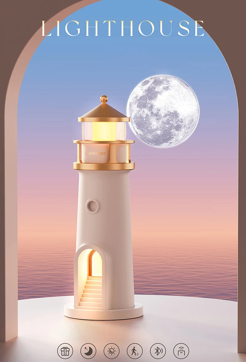 Moon Projection Night Lamp – Remote, Bluetooth & Motion Sensor