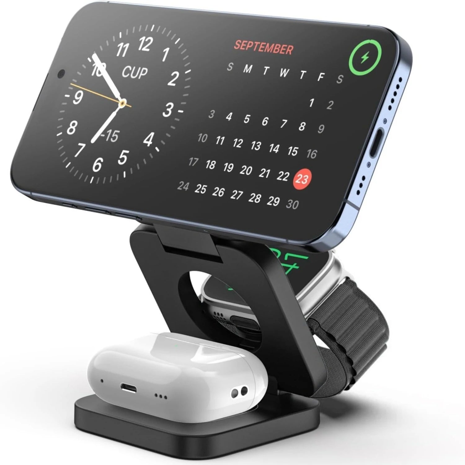 Fast 3-in-1 Wireless Charger – iPhone, Apple Watch & AirPods