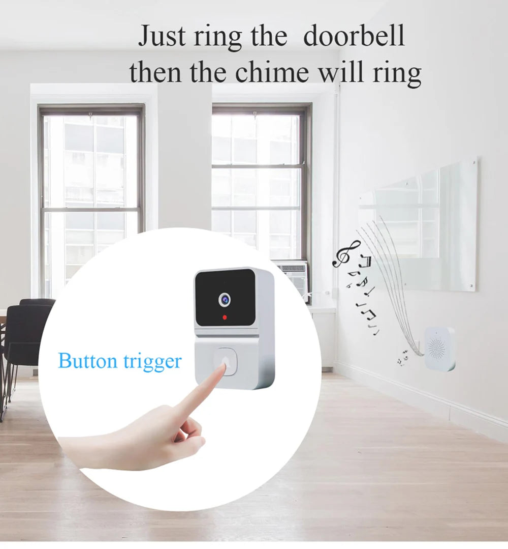 Tuya Wireless HD Doorbell Camera – Motion Detection & Intercom