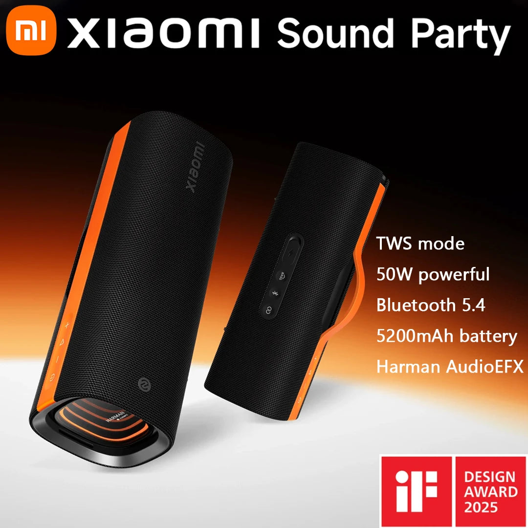 Xiaomi Portable Party Speaker – Harman Audio, TWS, Ultra-Long Battery, 50W