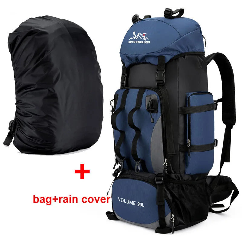 90L Waterproof Hiking Backpack – Large Capacity Camping & Trekking Bag