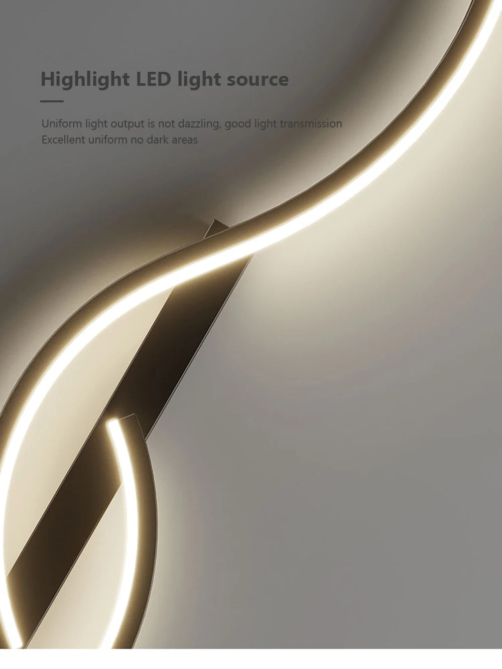 Modern Minimalist Wall Lamp – LED Strip for Home