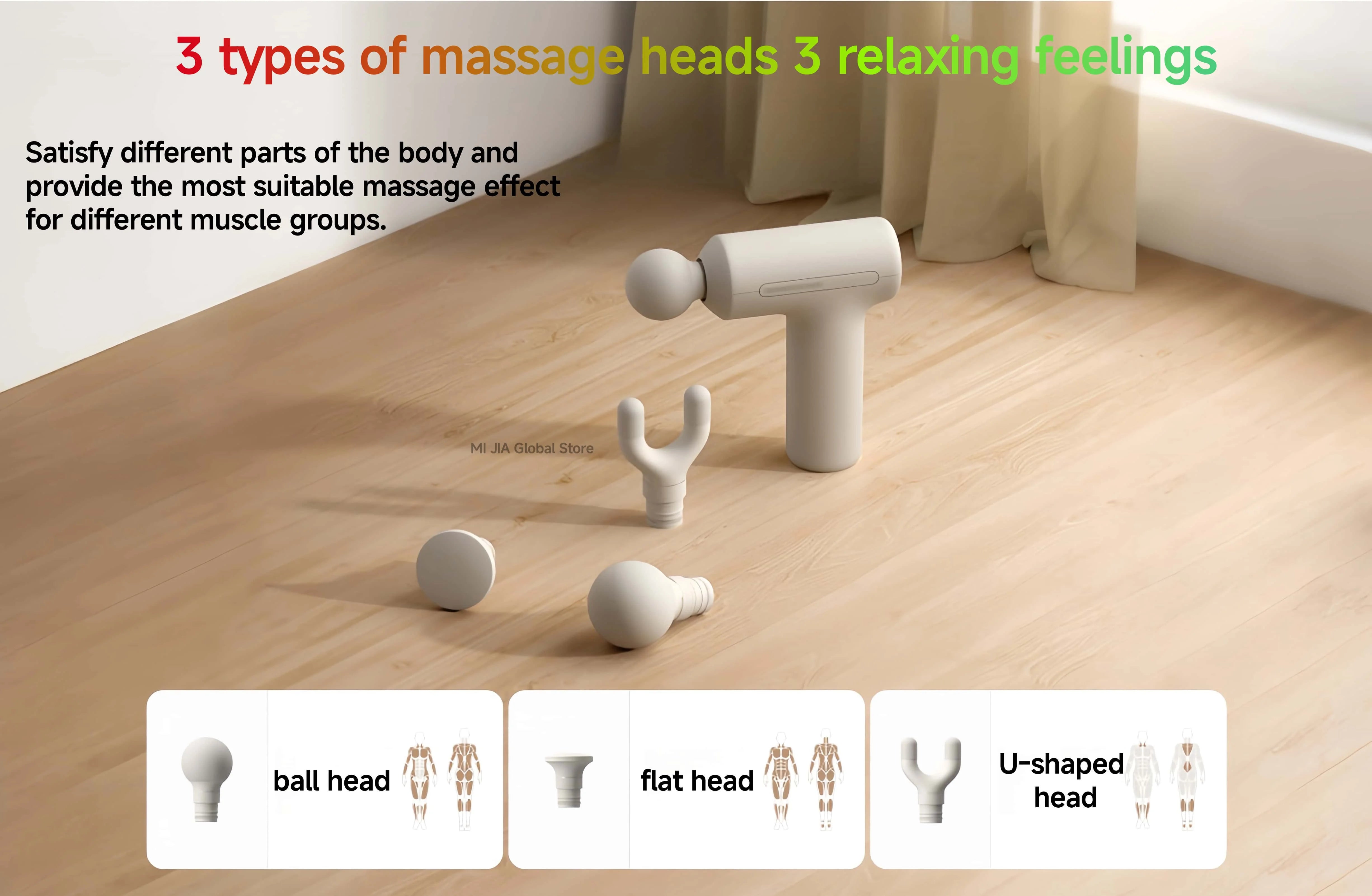 Mijia Mini Fascia Gun 3 – Portable Muscle Massage Gun, 12kg Thrust, Silent Motor
