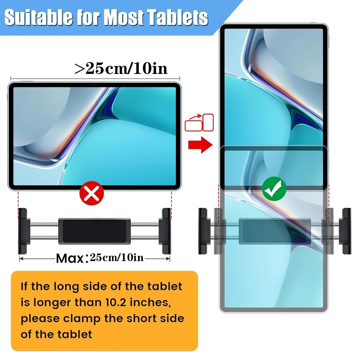 Car Headrest Tablet Holder – iPad & Universal Devices