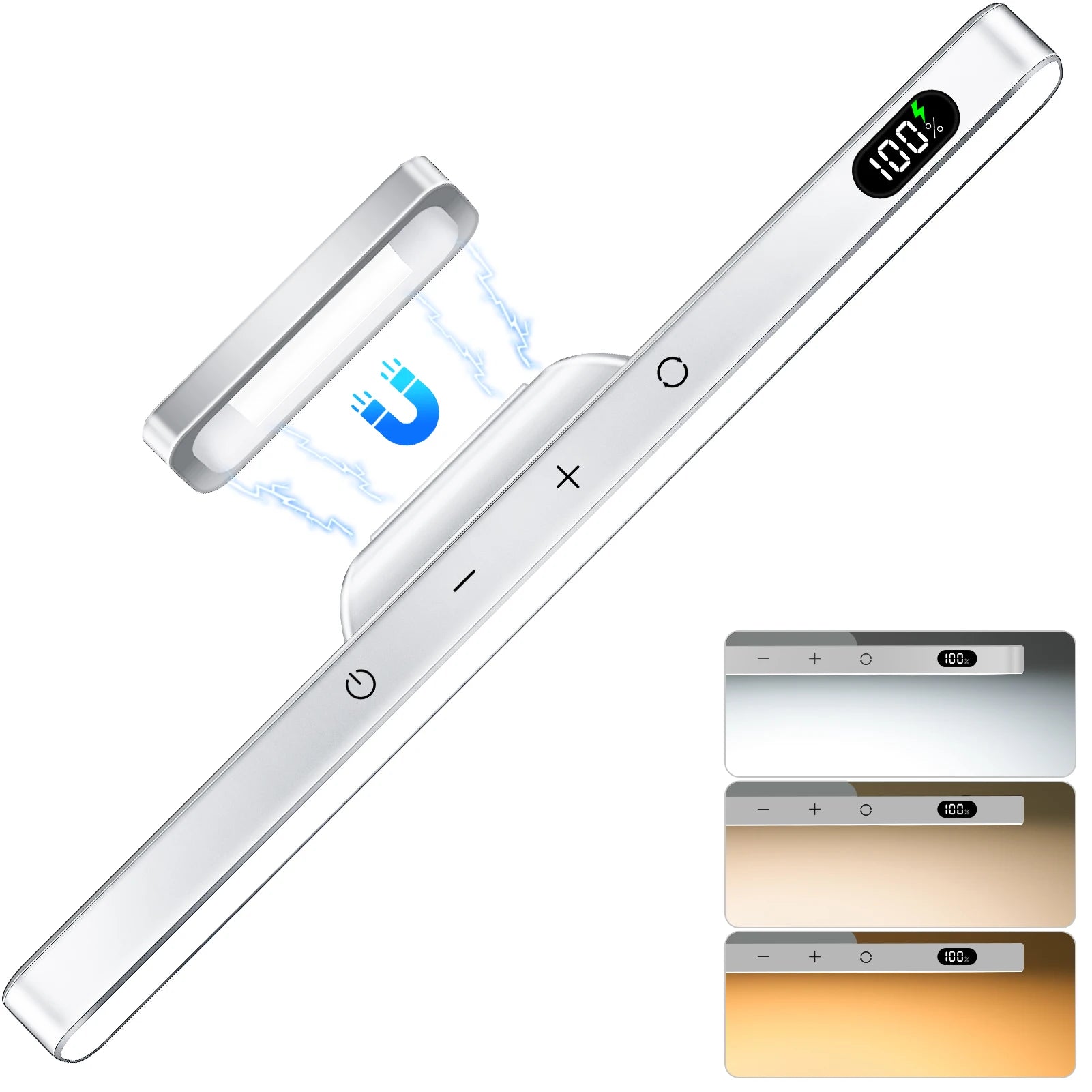 WILLED Dimmable Night Light – 3 Color Modes with 2500mAh Battery