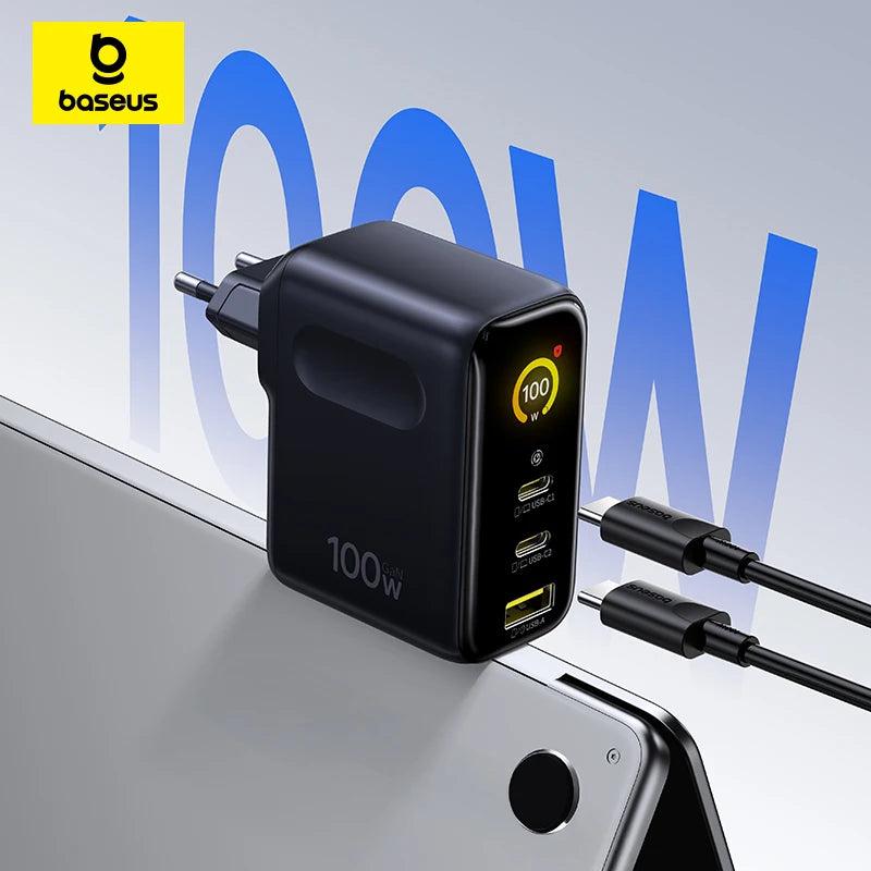 Baseus 100W Fast Charging Display Charger – USB-C for Phone & Tablet