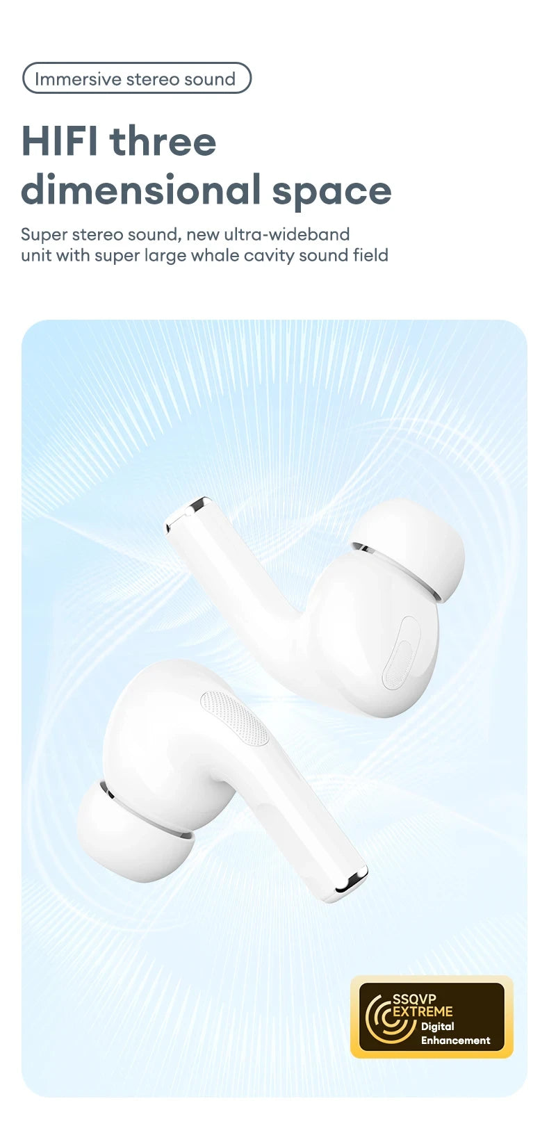 Lenovo LP5 Pro Wireless Bluetooth 5.4 Earphones TWS HiFi Sound Headphones Gaming Sports Earbuds Touch Control with Mic Headset